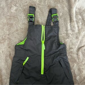 Champion | Snow pants | S (6-7) | gray with neon green accent